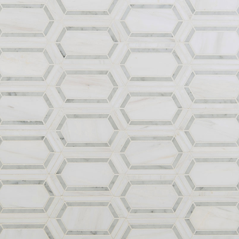 星白长六角大相框